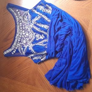 A short size 12 blue B.Darlin dress